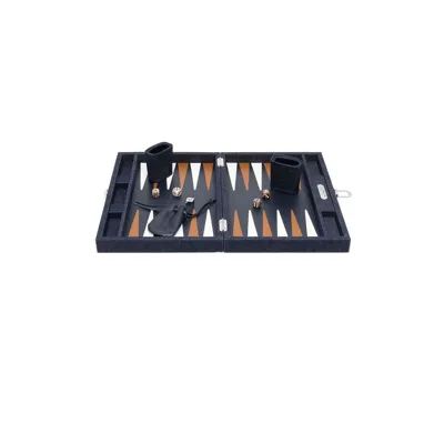 Hector Saxe Daniel Medium Backgammon Set In Blue