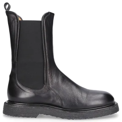 Pomme D'or Schuhe  Stiefeletten Leder 0337b Kalbsleder In Black