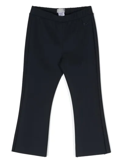 Il Gufo Elasticated Flared Trousers In Blu