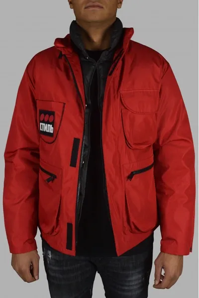 Heron Preston Down Jacket In Red