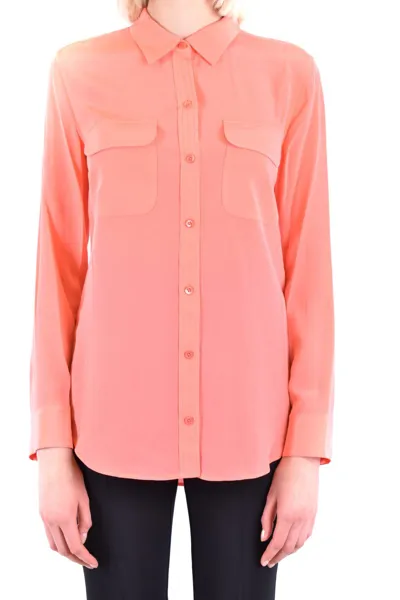 Equipment Womens Orange Other Materials Shirt