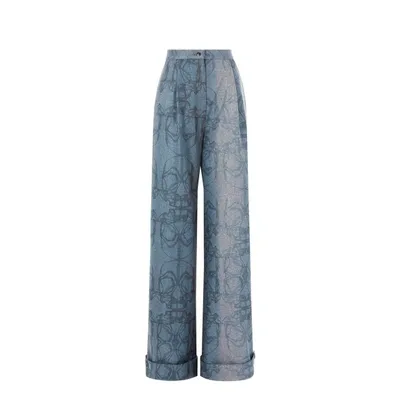 Mossi Pantalon En Laine Mélangée