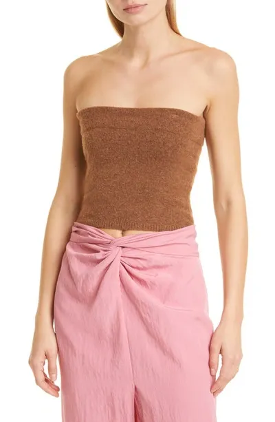 Vince Strapless Top In Tobacco