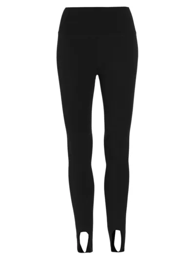 Splits59 River High-waisted Airweight Stirrup Leggings In Black