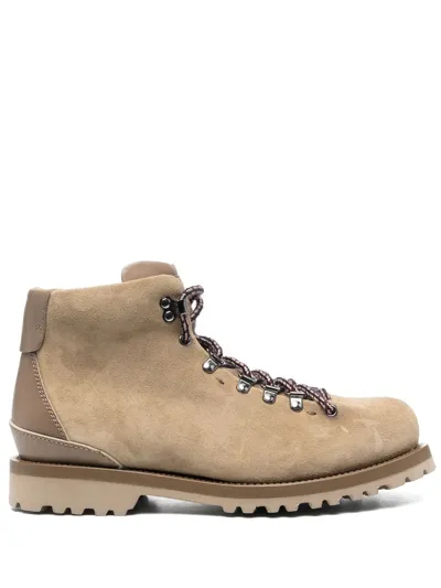 Buttero Leather Trekking Boots In Neutrals