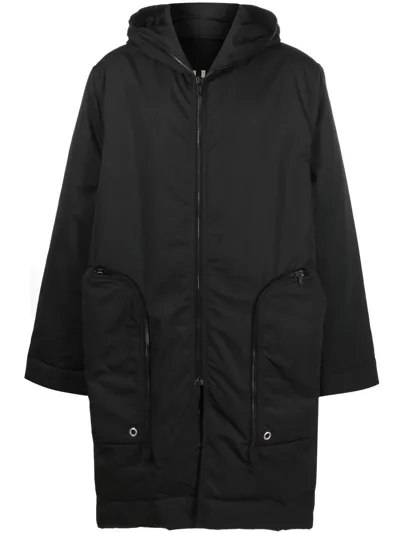 Rick Owens Drkshdw Oversize Padded Coat In Black