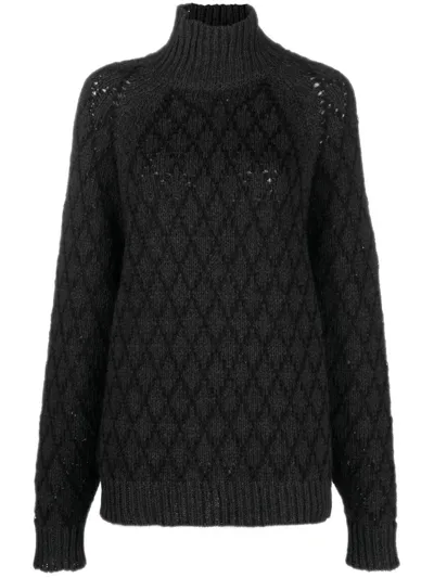 Quira Cashmere-wool Blend Jumper In Black