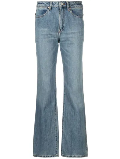 Joseph Fulham High-rise Straight Jeans In Blue