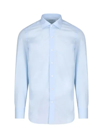 Finamore 1925 Classic Shirt In Blue