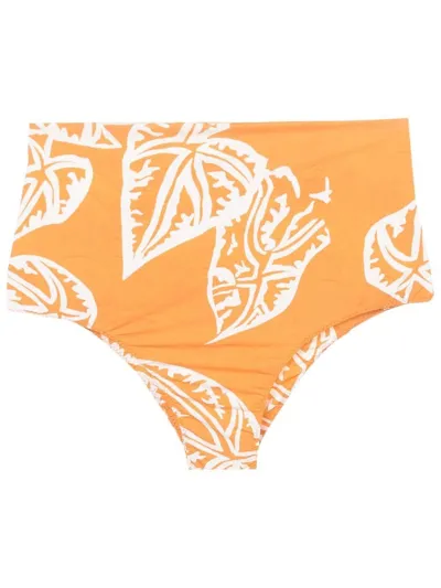 Clube Bossa Ceanna High-waisted Bikini Bottoms In Orange