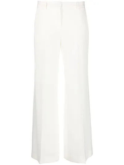 Alberto Biani Flared Tailored-cut Trousers In White