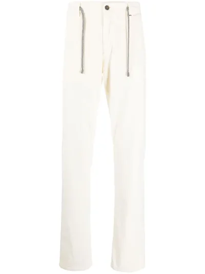 Canali Straight-leg Trousers In White