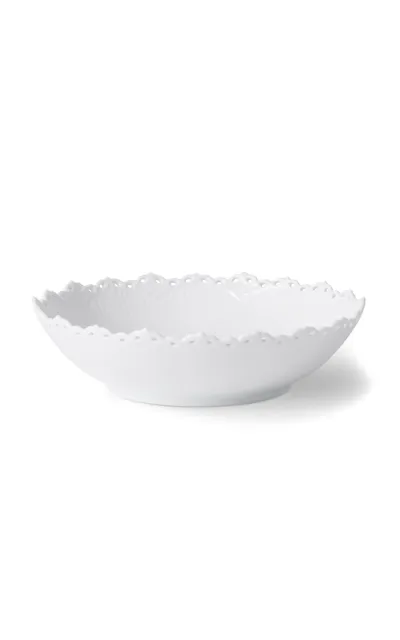 Royal Copenhagen Porcelain Lace Serving Bowl In White