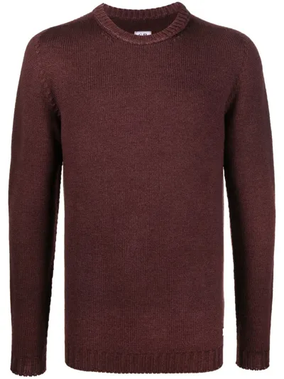 C.p. Company Crew Neck Pullover Jumper In Red