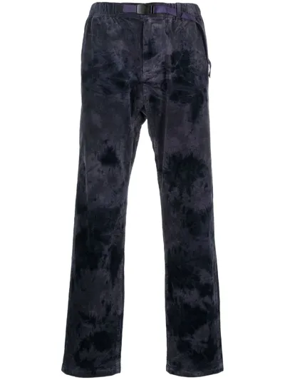 Gramicci Tie-dye Corduroy Trousers In Blue