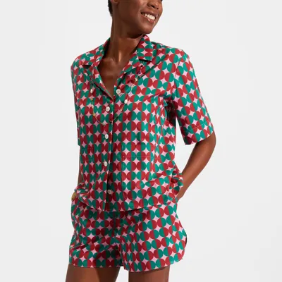 La Doublej Short Pajama In Mezzaluna Pink