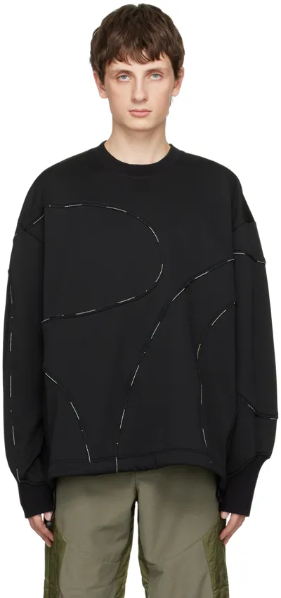 Julius Black Piping Sweatshirt