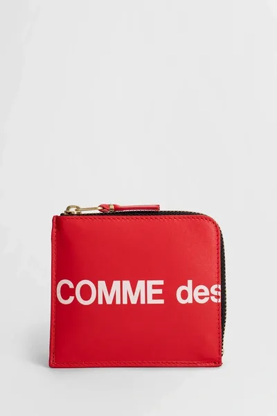 Comme Des Garçons Unisex Red Wallets & Cardholders