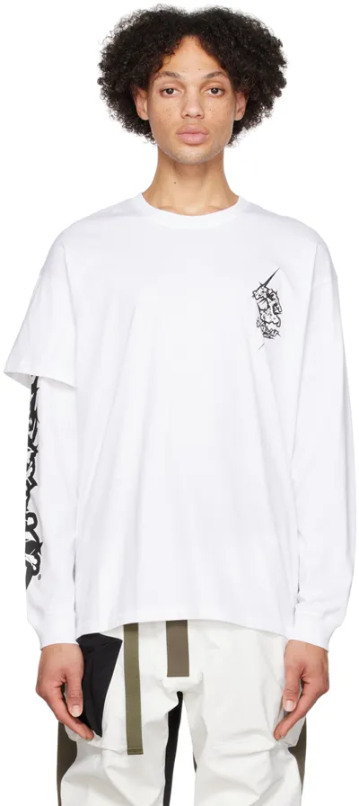 Acronym White Layered Long Sleeve T-shirt