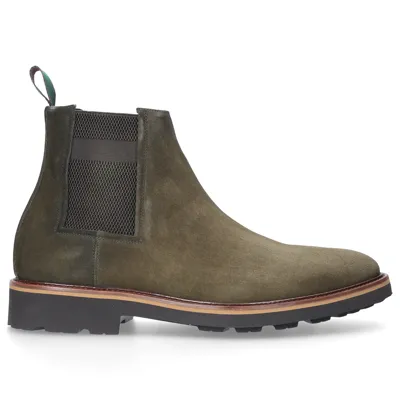 Budapester Schuhe Chelsea Boots 14196 Veloursleder In Green