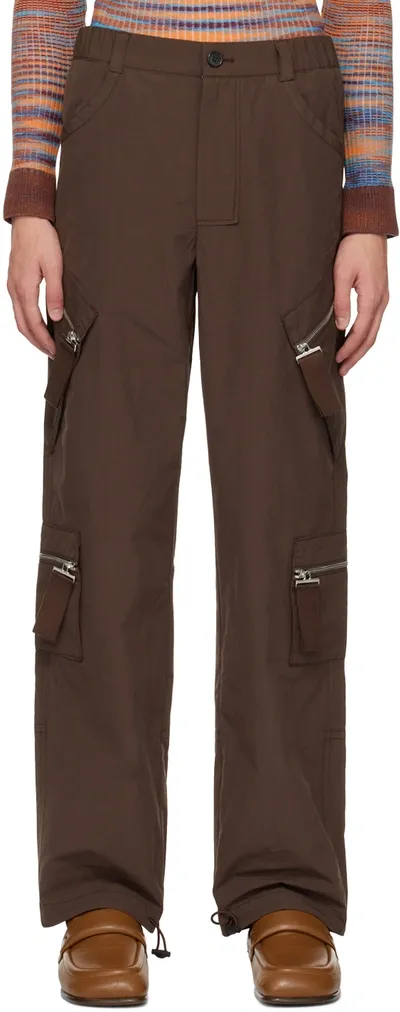 Jacquemus Brown Le Cargo Marrone Cotton Cargo Trousers