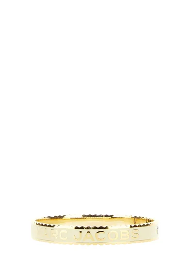 Marc Jacobs Rigid Medallion Bracelet In White