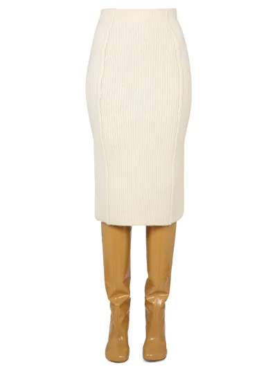 Remain Birger Christensen Midi Skirt In White