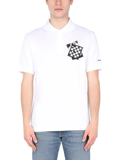 Raf Simons Regular Fit Polo In White