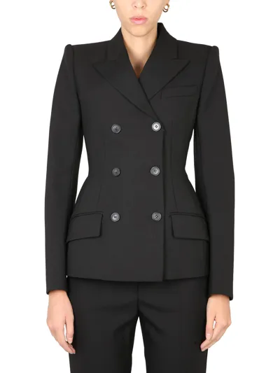 Max Mara Double-breasted Jacket In Black