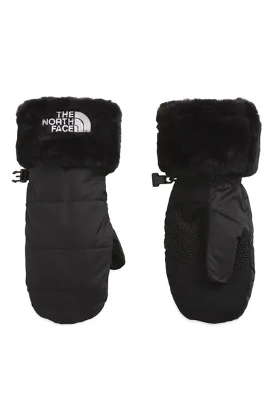 The North Face Kids' Mossbud Water Repellent Mittens In Tnf Black