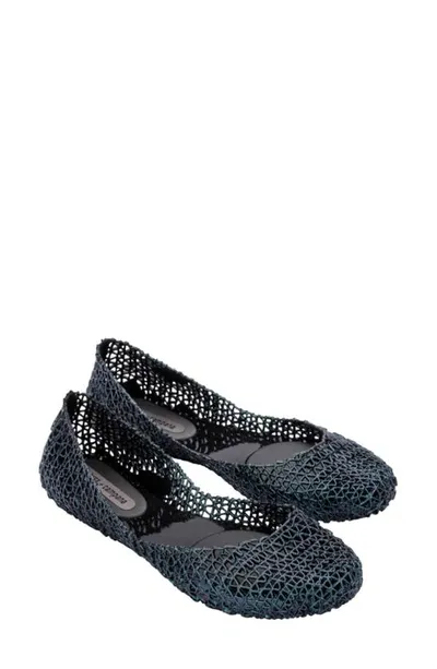 Melissa Women's Campana Open Weave Flats In Black/furtacor