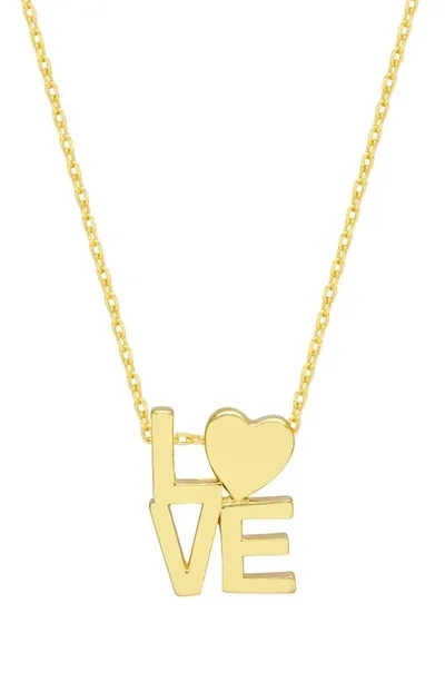 Estella Bartlett Love Pendant Necklace In Gold