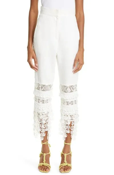 Zimmermann High Tide Nautical Pants In Cream