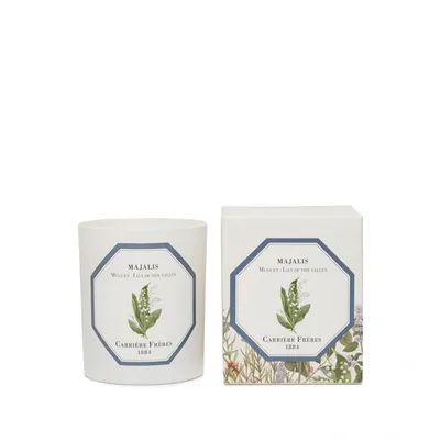 Carriere Freres Bougie Parfumée Muguet - Majalis - 185 G In White