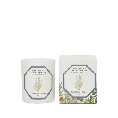 Carriere Freres Bougie Parfumée Lavande - Lavandula Angustifolia - 185 G In White