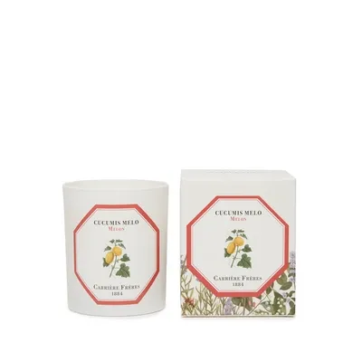 Carriere Freres Bougie Parfumée Melon - Cucumis Melo - 185 G In White