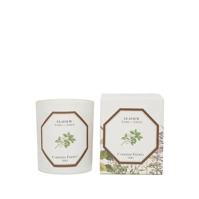 Carriere Freres Bougie Parfumée Ambre - Glaesum - 185 G In White