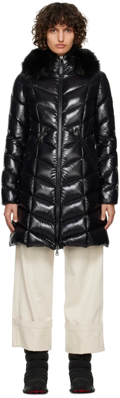 Moncler Black Fulmarus Long Down Jacket