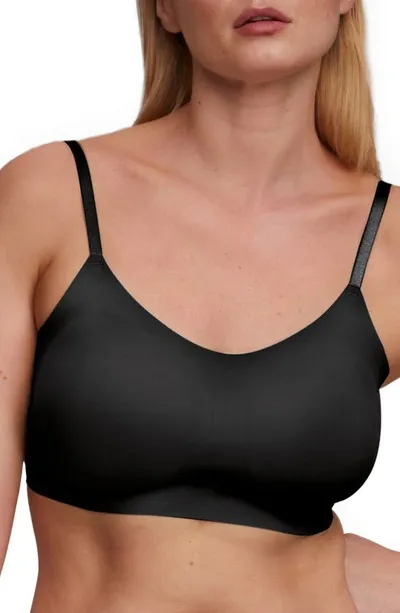 Eby Support Seamless Mesh Bralette In Black