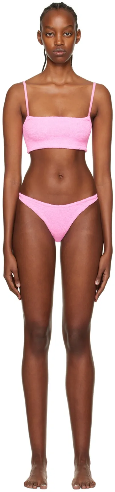 Hunza G . Gigi Bikini Set In Pink