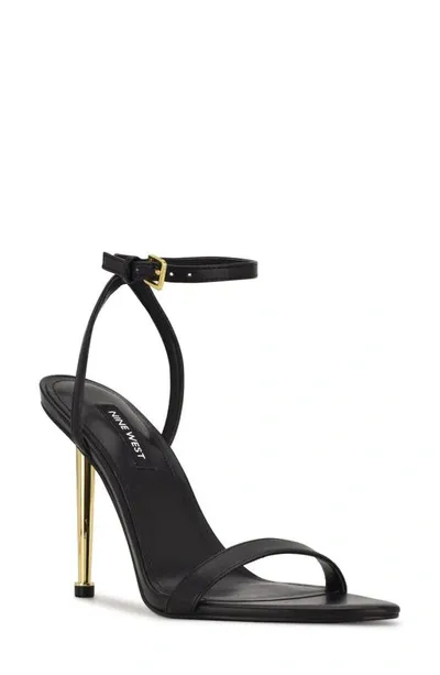 Nine West Reina Ankle Strap Pump In Black