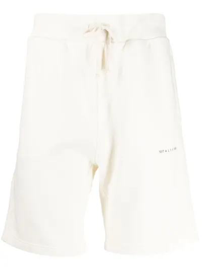 Alyx Logo-print Track Shorts In White