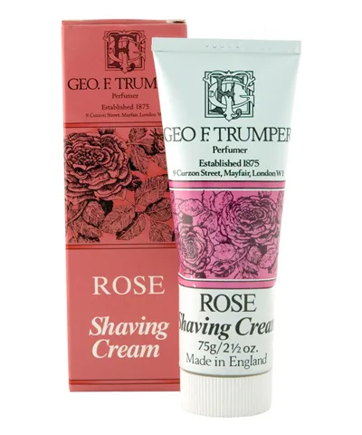 Geo F. Trumper Perfumer Rose Soft Shaving Cream 75 G In White