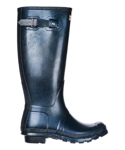 Hunter Wellington Tall Rain Boots In Blue