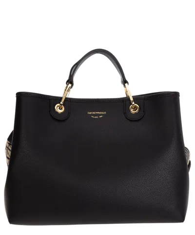 Emporio Armani Myea Medium Tote Bag In Black