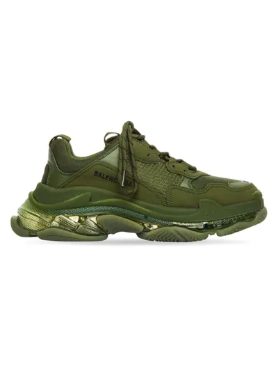 Balenciaga Triple S Clear Sole In Green