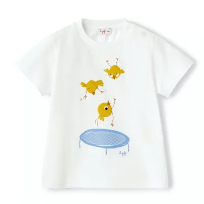 Il Gufo Babies' Boys White Cotton T-shirt