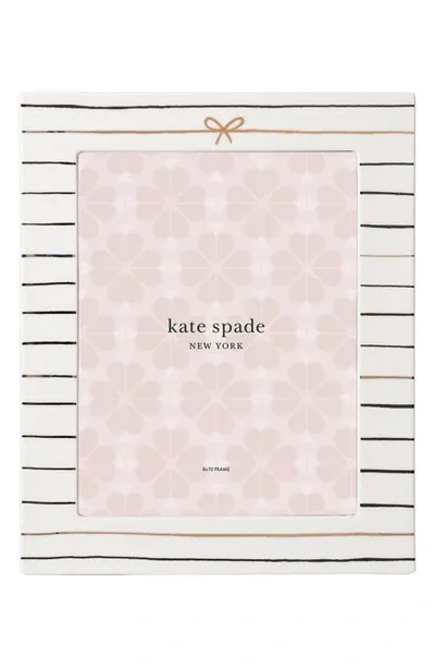 Kate Spade A Charmed Life 8x10 Picture Frame In White Tones