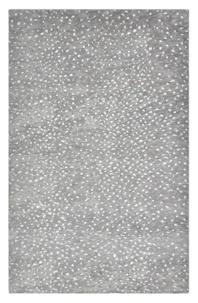 Solo Rugs Arash Handmade Wool Blend Area Rug In Gray