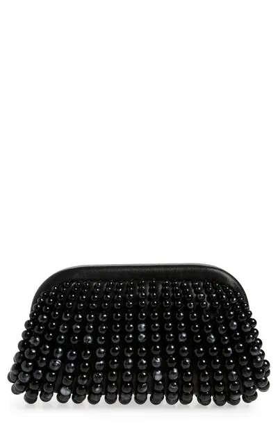 Cult Gaia Nia Clutch In Black